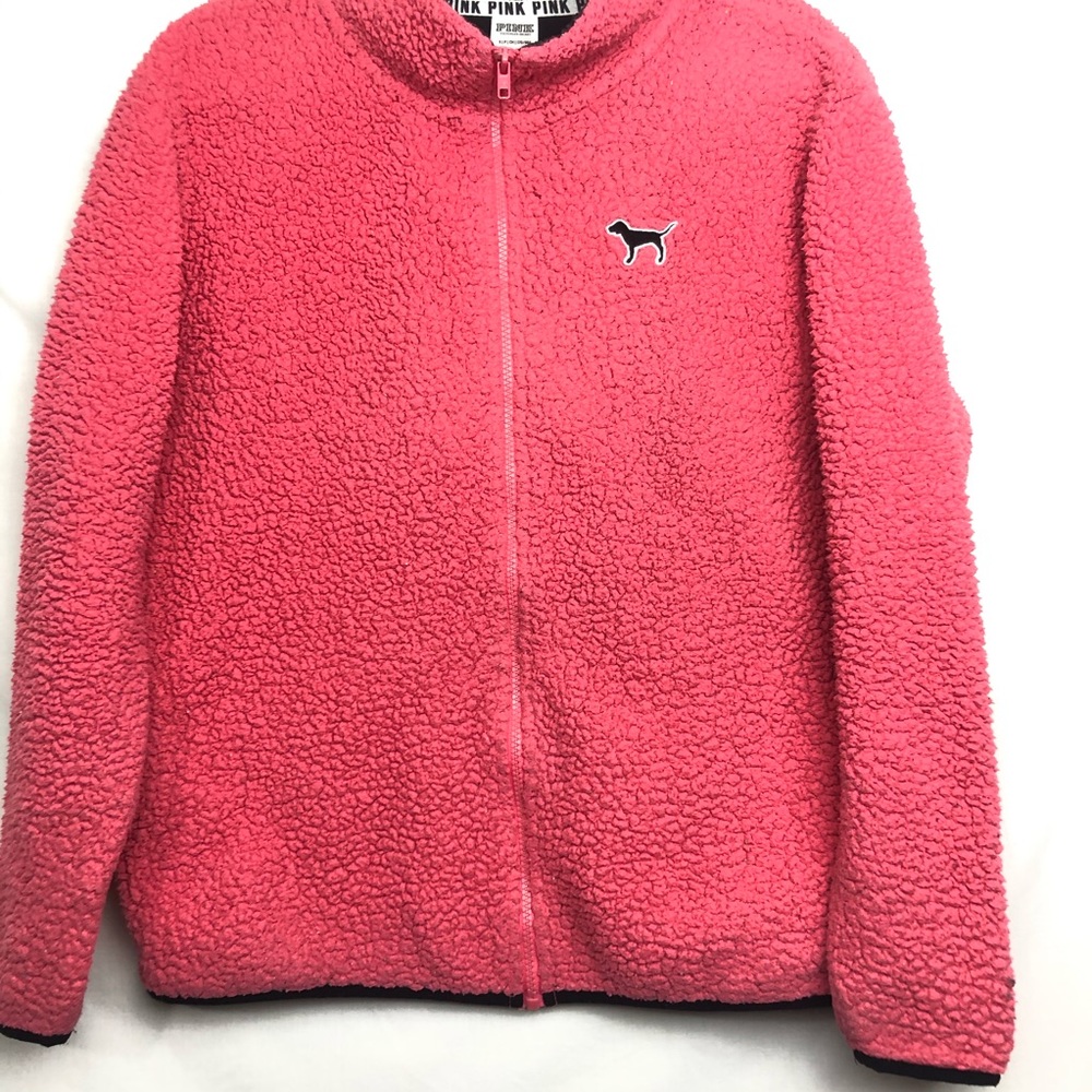 VS Pink Pink Sherpa sweatshirt Zip up - Picture 4 of 8